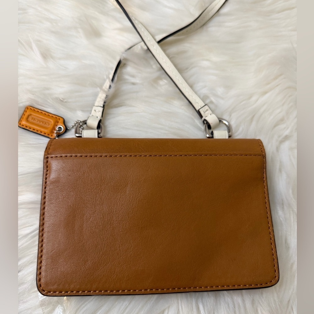 Coach Yellow and Brown Leather Crossbody Bag - Picture 5 of 9